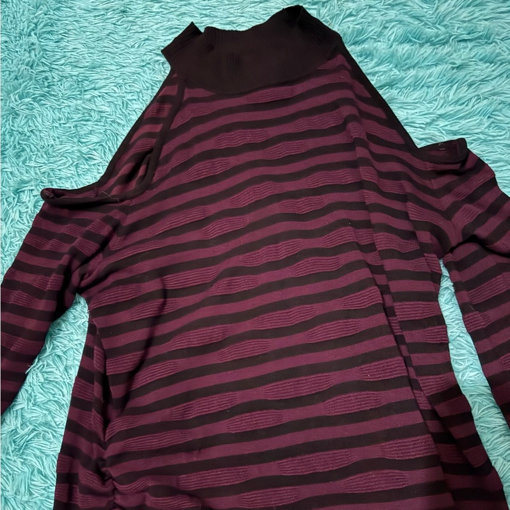 Torrid Black and Purple Sweater